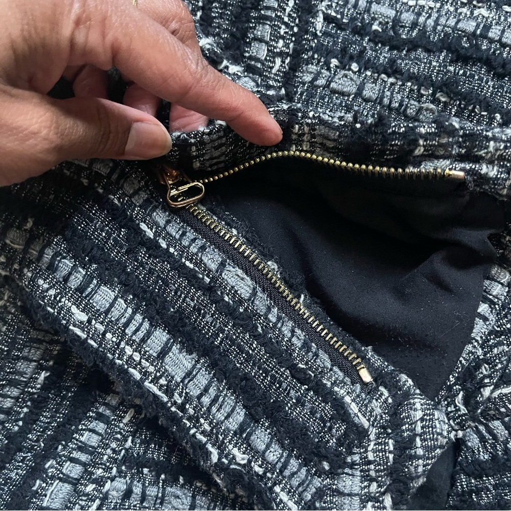 Derek Lam 10 Crosby Black and Gray Women's Tweed Jacket - Picture 4 of 8